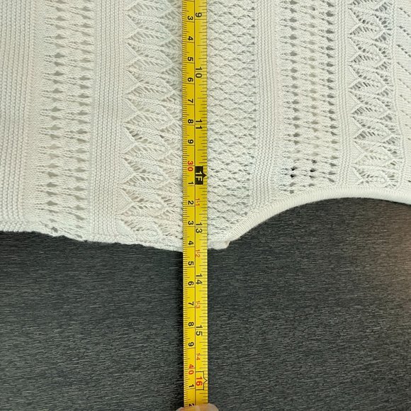 Lauren Ralph Lauren Women's White Sleeveless Knitted Dress, Size PXS - Picture 7 of 8